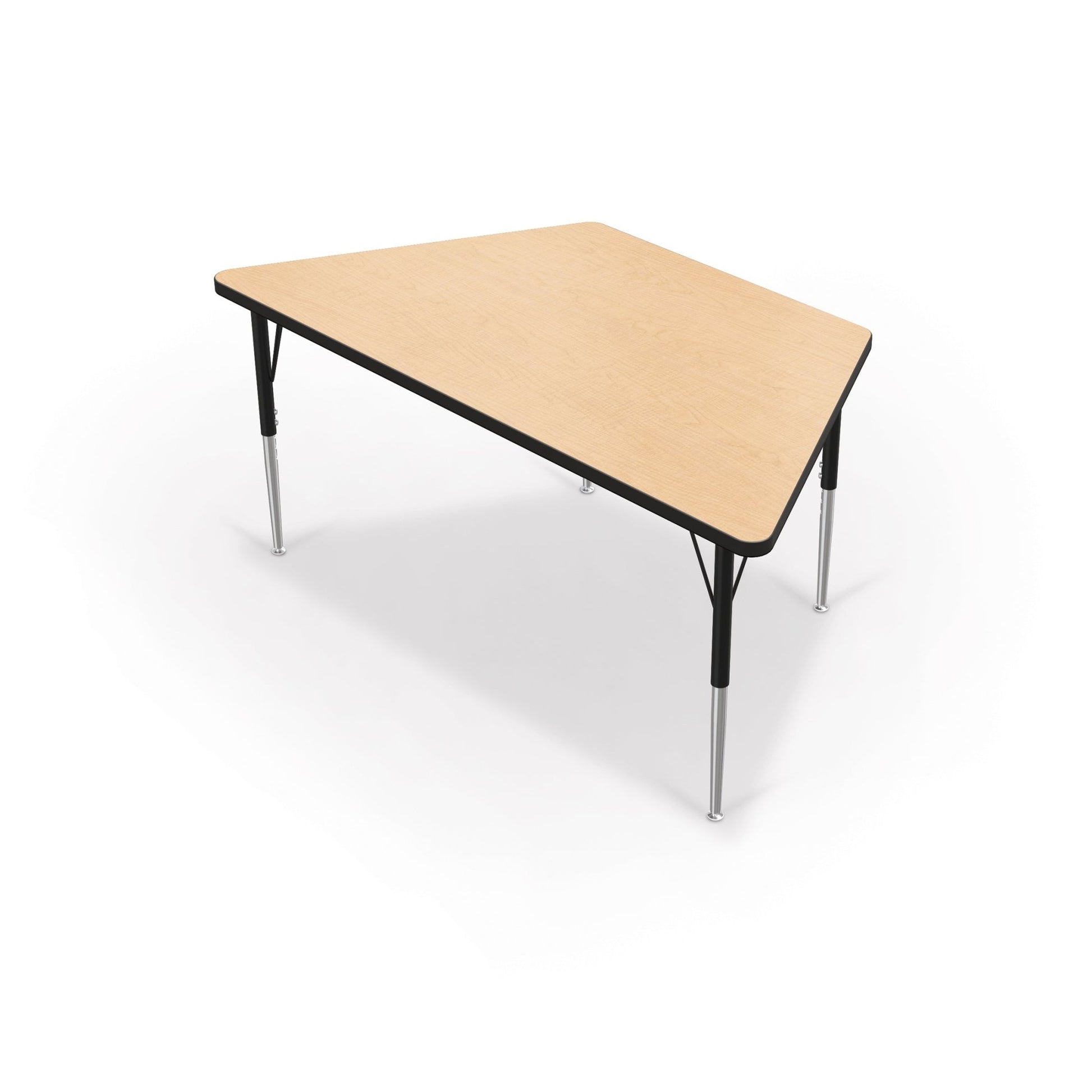 Mooreco Activity Table - 30"D x 60"W - Trapezoid - Black Edgeband (Mooreco 90527-S) - SchoolOutlet