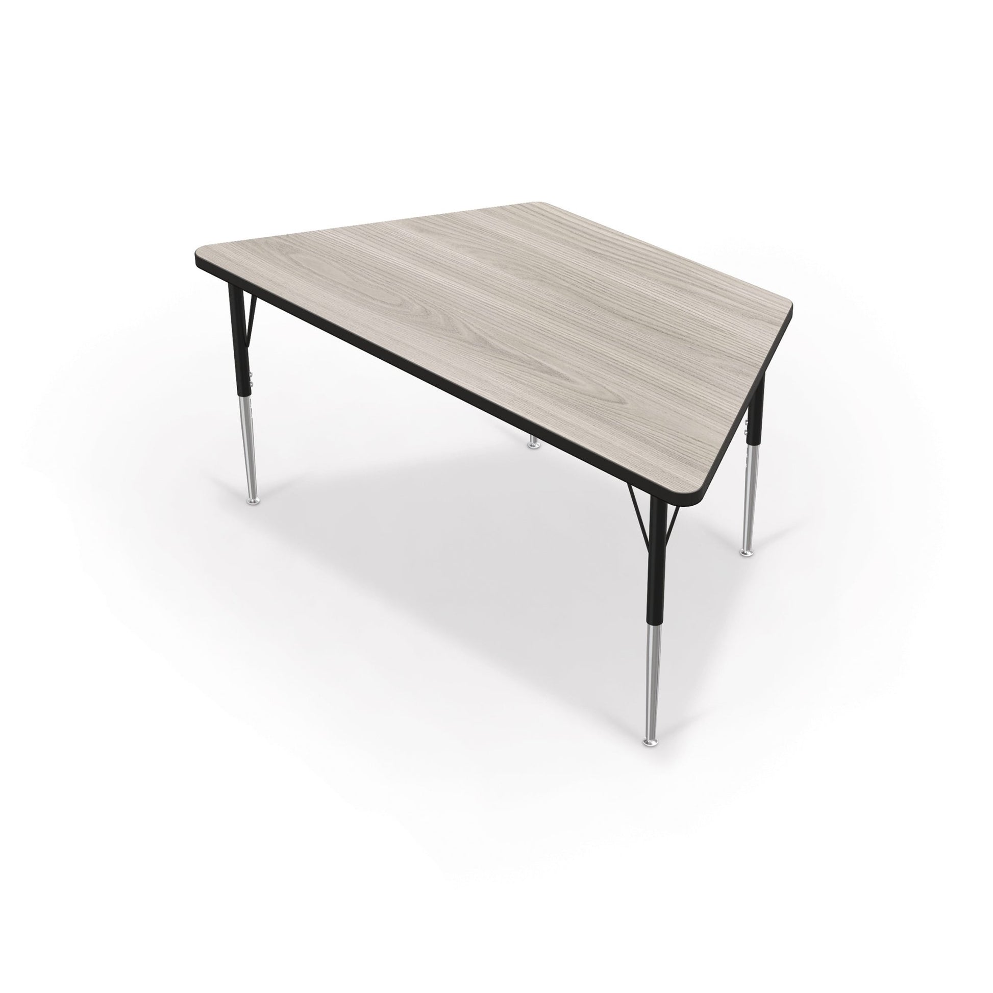 Mooreco Activity Table - 30"D x 60"W - Trapezoid - Black Edgeband (Mooreco 90527-S) - SchoolOutlet