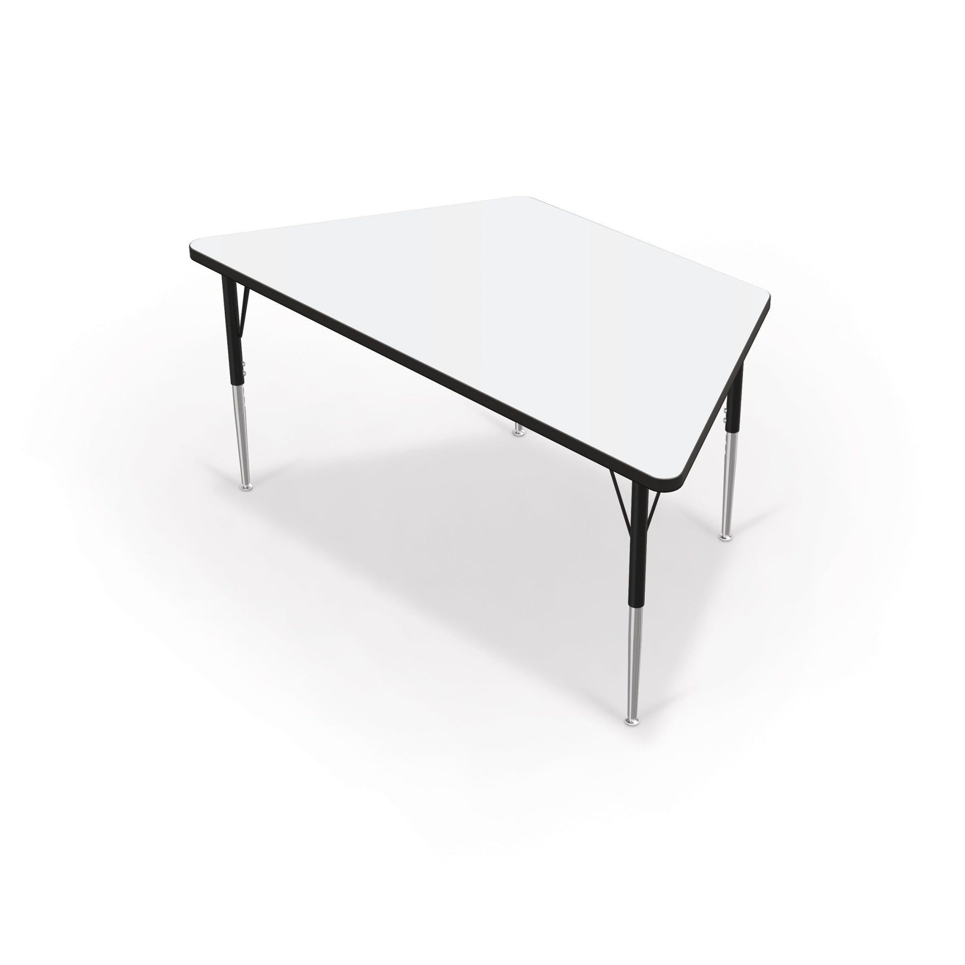 Mooreco Activity Table - 30"D x 60"W - Trapezoid - Black Edgeband (Mooreco 90527-S) - SchoolOutlet