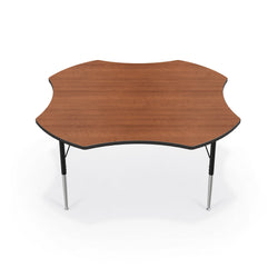 Mooreco Activity Table - 60" Clover - Black Edgeband (Mooreco 90527-U)