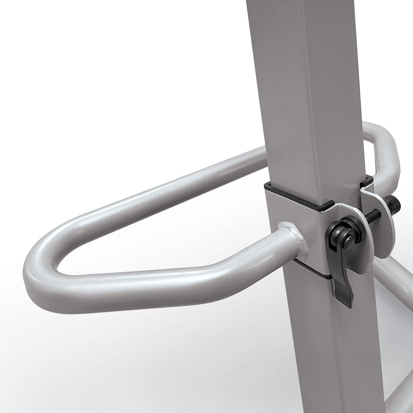 MooreCo Up - Rite Sit - to - Stand Student Desk with Premium Porcelain Steel Dry Erase Desktop (MOR - 90533 - B - PORC - CHAR) - SchoolOutlet