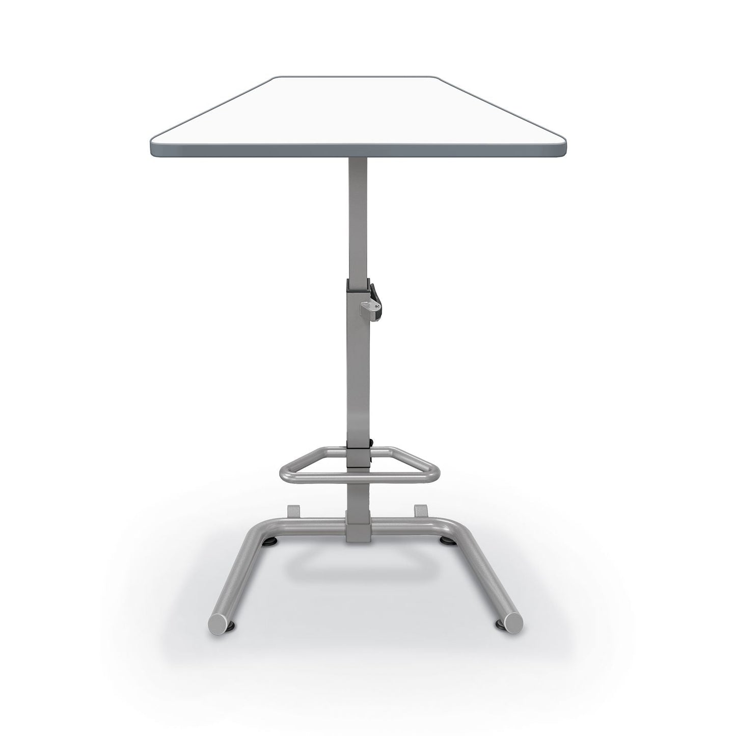 MooreCo Up - Rite Sit - to - Stand Student Desk with Premium Porcelain Steel Dry Erase Desktop (MOR - 90533 - B - PORC - CHAR) - SchoolOutlet