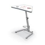 MooreCo Up - Rite Sit - to - Stand Student Desk with Premium Porcelain Steel Dry Erase Desktop (MOR - 90533 - B - PORC - CHAR) - SchoolOutlet