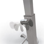 MooreCo Up - Rite Sit - to - Stand Student Desk with Premium Porcelain Steel Dry Erase Desktop (MOR - 90533 - B - PORC - CHAR) - SchoolOutlet