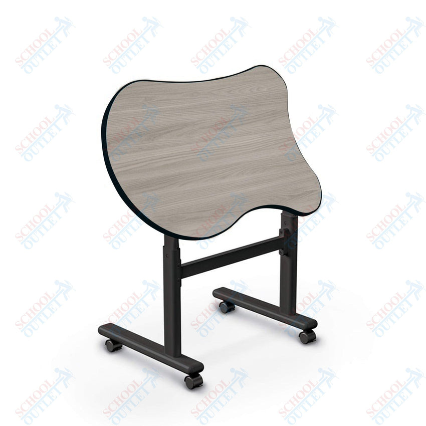 Mooreco Height Adjustable Flipper Desk - Beluga (MOR-91186-B-XXXX-XX) - SchoolOutlet