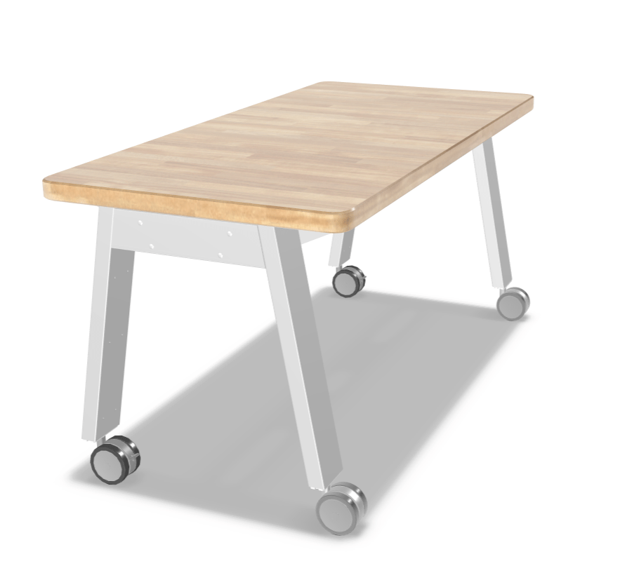 Mooreco Compass Makerspace Butcher Block Table - SchoolOutlet