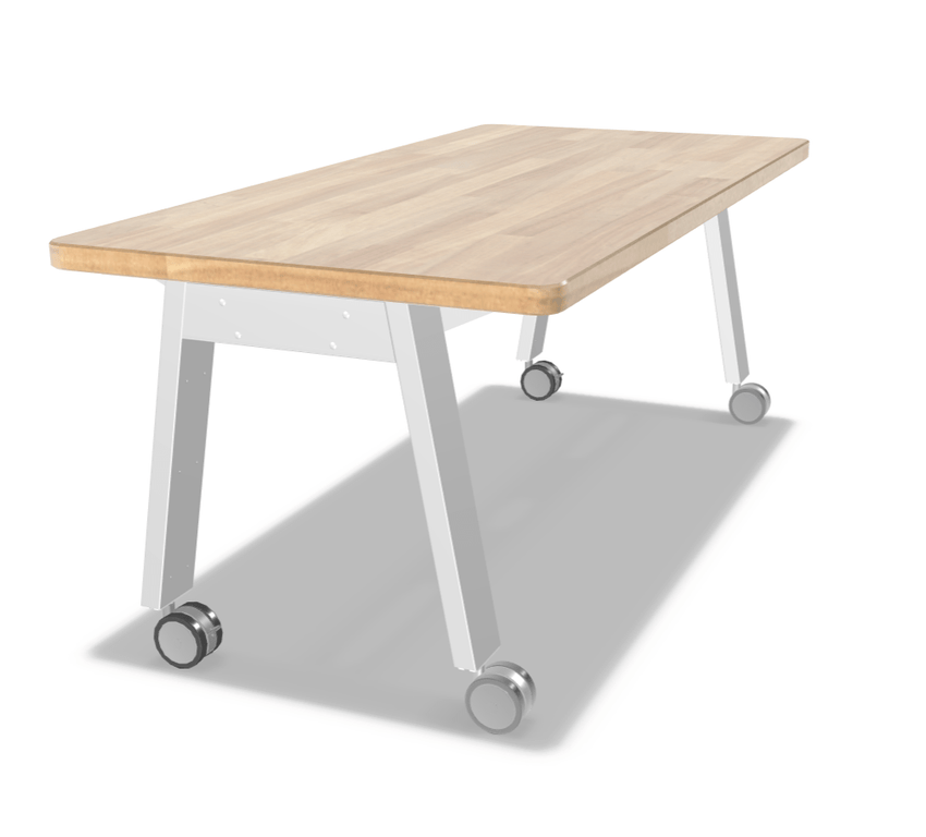 Mooreco Compass Makerspace Butcher Block Table - SchoolOutlet