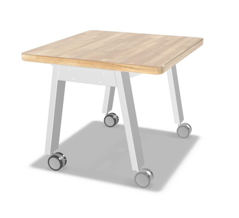Mooreco Compass Makerspace Butcher Block Table - SchoolOutlet