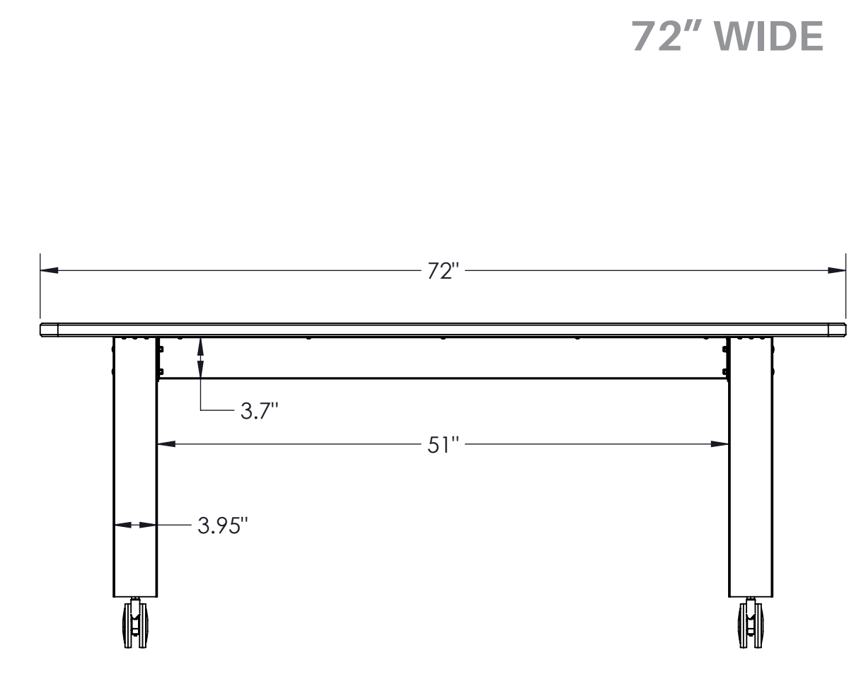 Mooreco Compass Makerspace Laminate Top Table 42"H - SchoolOutlet
