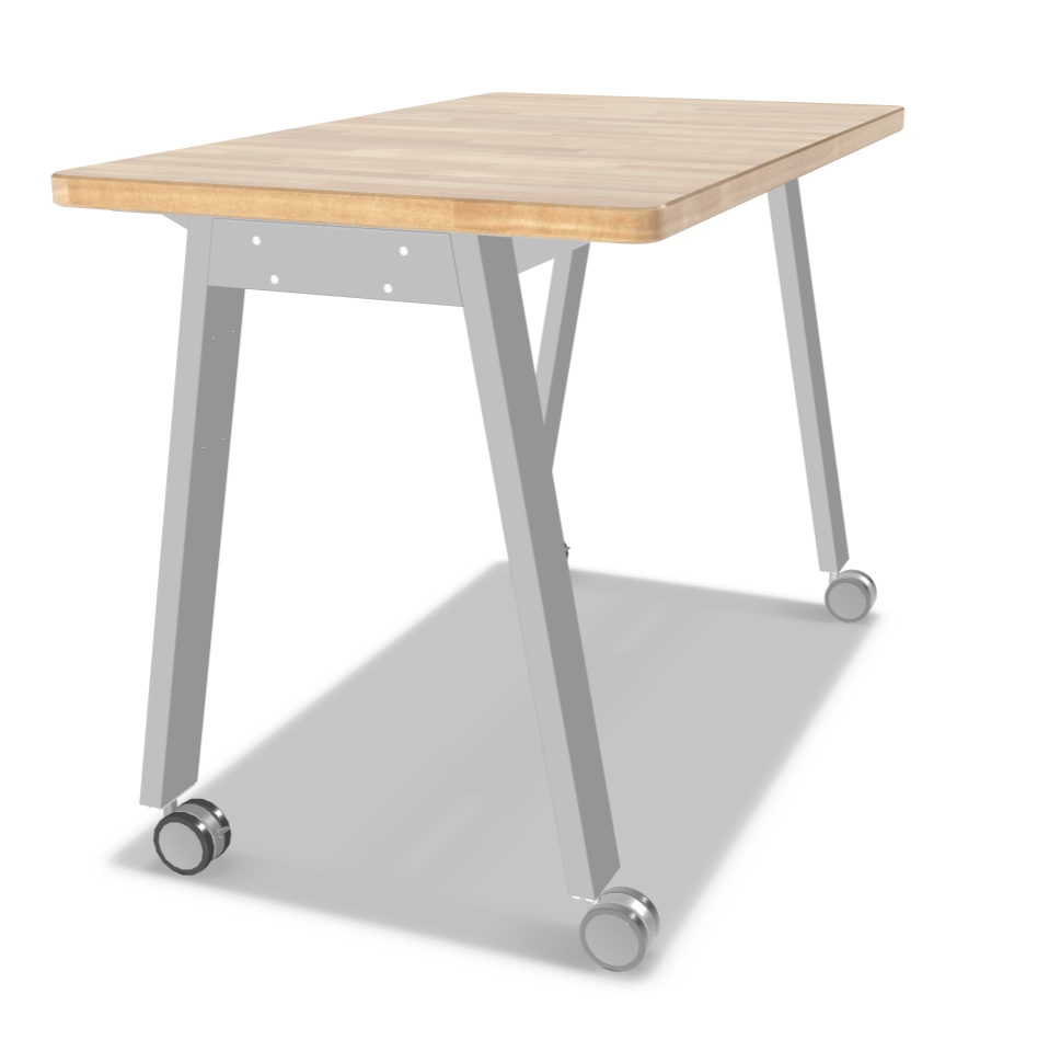 Mooreco Compass Makerspace Butcher Block Table - SchoolOutlet