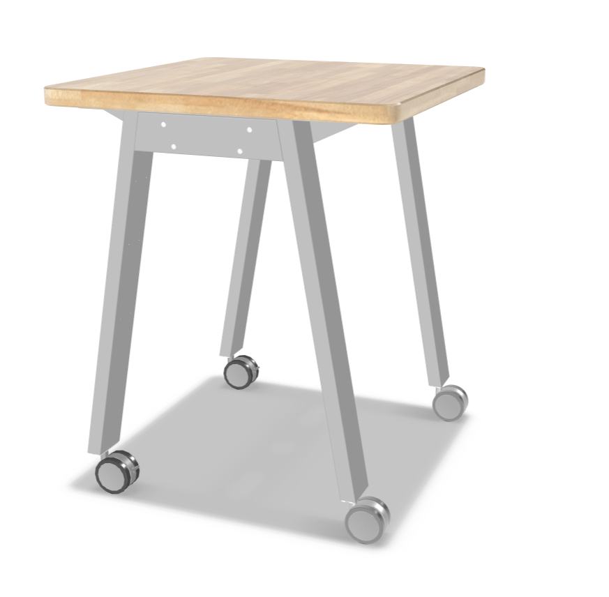 Mooreco Compass Makerspace Butcher Block Table - SchoolOutlet