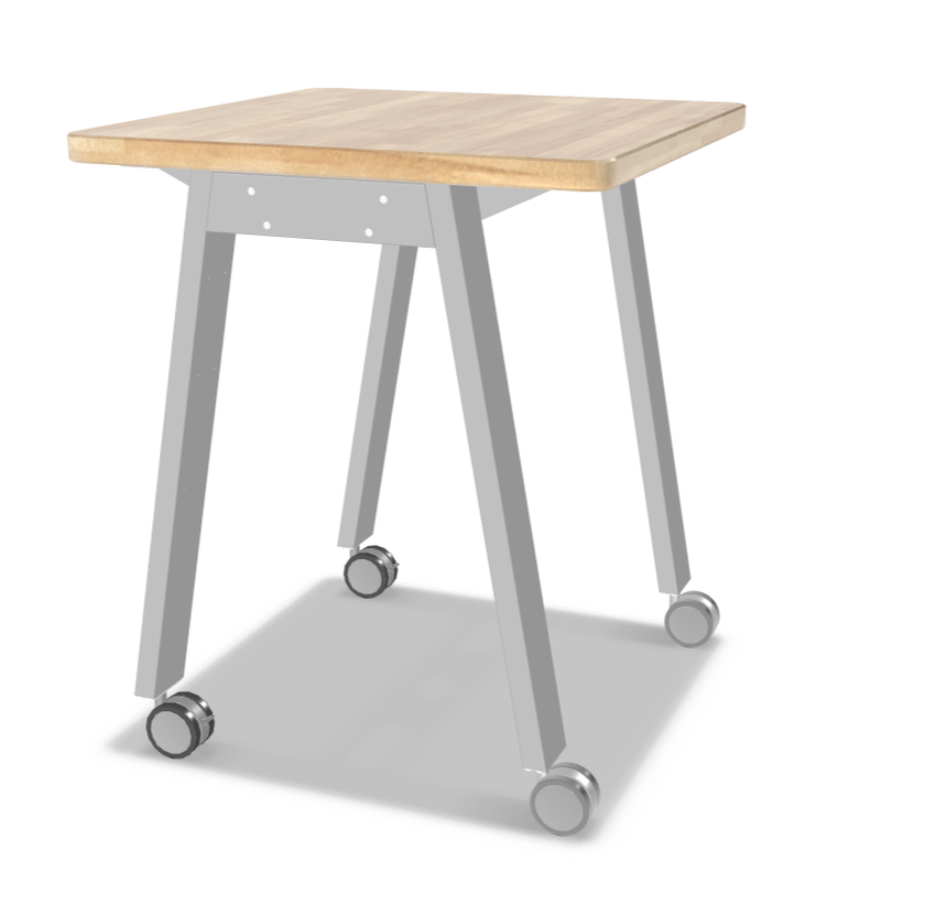 Mooreco Compass Makerspace Butcher Block Table - SchoolOutlet
