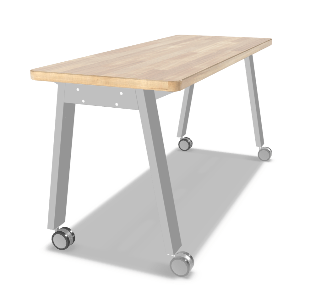 Mooreco Compass Makerspace Butcher Block Table - SchoolOutlet