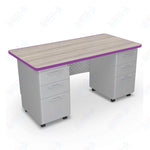 Mooreco 91778 Avid Modular Double Pedestal Desk 60