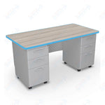 Mooreco 91781 Avid Modular Double Pedestal Desk 72