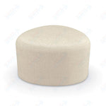 Mooreco Akt Soft Seating Lounge Small Ottoman - Grade 02 Fabric and Powder Coated Sled Legs - SchoolOutlet