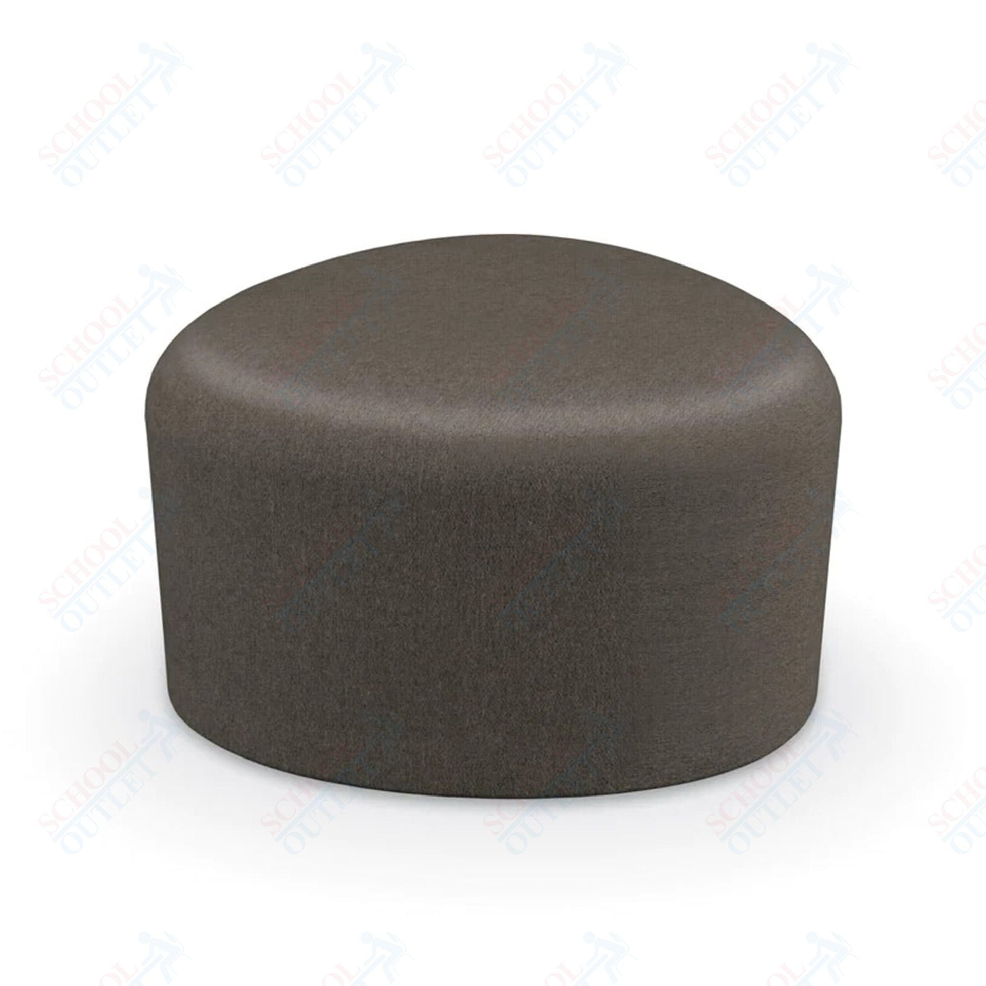Mooreco Akt Soft Seating Lounge Small Ottoman - Grade 02 Fabric and Powder Coated Sled Legs - SchoolOutlet