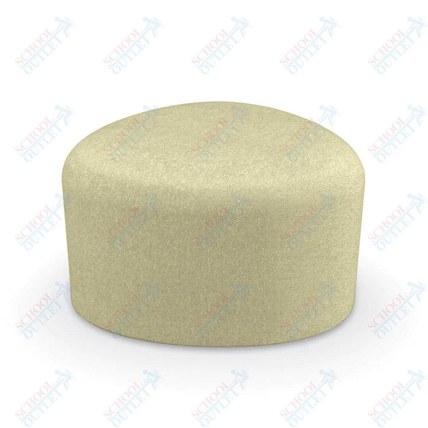Mooreco Akt Soft Seating Lounge Small Ottoman - Grade 02 Fabric and Powder Coated Sled Legs - SchoolOutlet