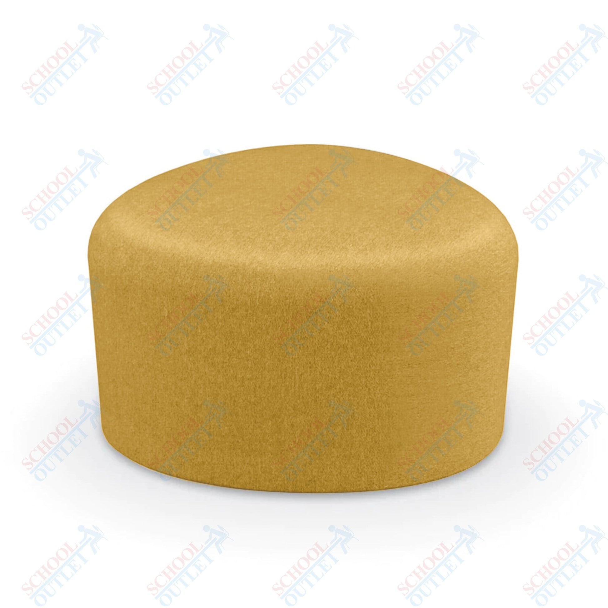 Mooreco Akt Soft Seating Lounge Small Ottoman - Grade 02 Fabric and Powder Coated Sled Legs - SchoolOutlet