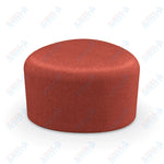 Mooreco Akt Soft Seating Lounge Small Ottoman - Grade 02 Fabric and Powder Coated Sled Legs - SchoolOutlet