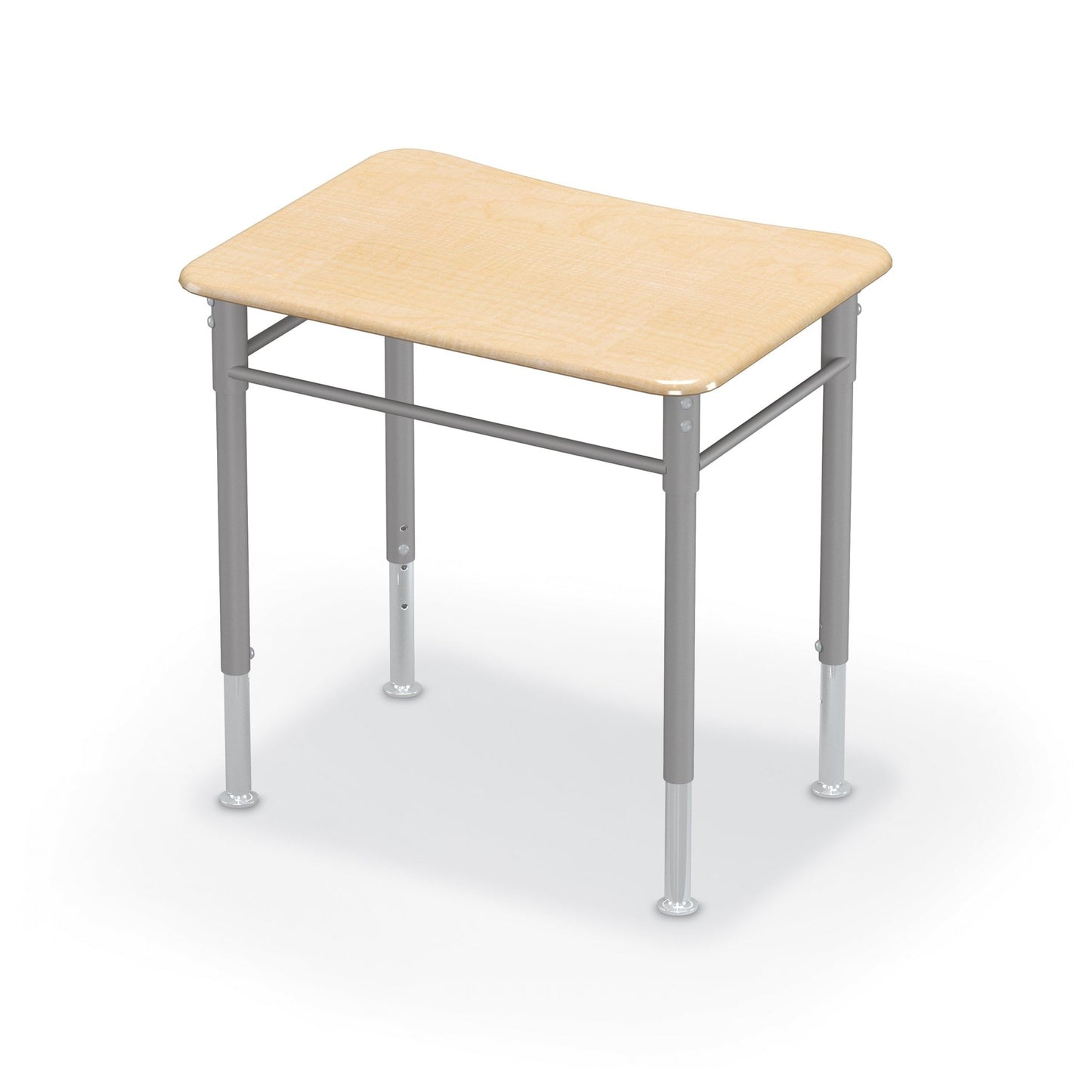 MooreCo (2-Pack) Astute Flex Hard Plastic Rectangle Student Desk 26"W x 20"D x 22"-33"H (MOR-AST-REC2620-NB) - SchoolOutlet