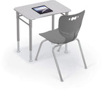 MooreCo (2-Pack) Astute Flex Hard Plastic Rectangle Student Desk 26