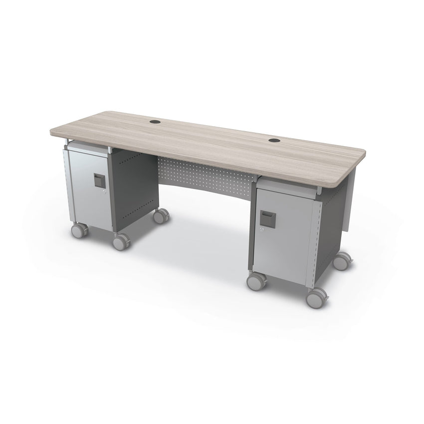 MooreCo Compass Dual Cabinet Teacher Desk (CDDA1A1B5A1 - 2472 - XXXX - XXXX) - SchoolOutlet