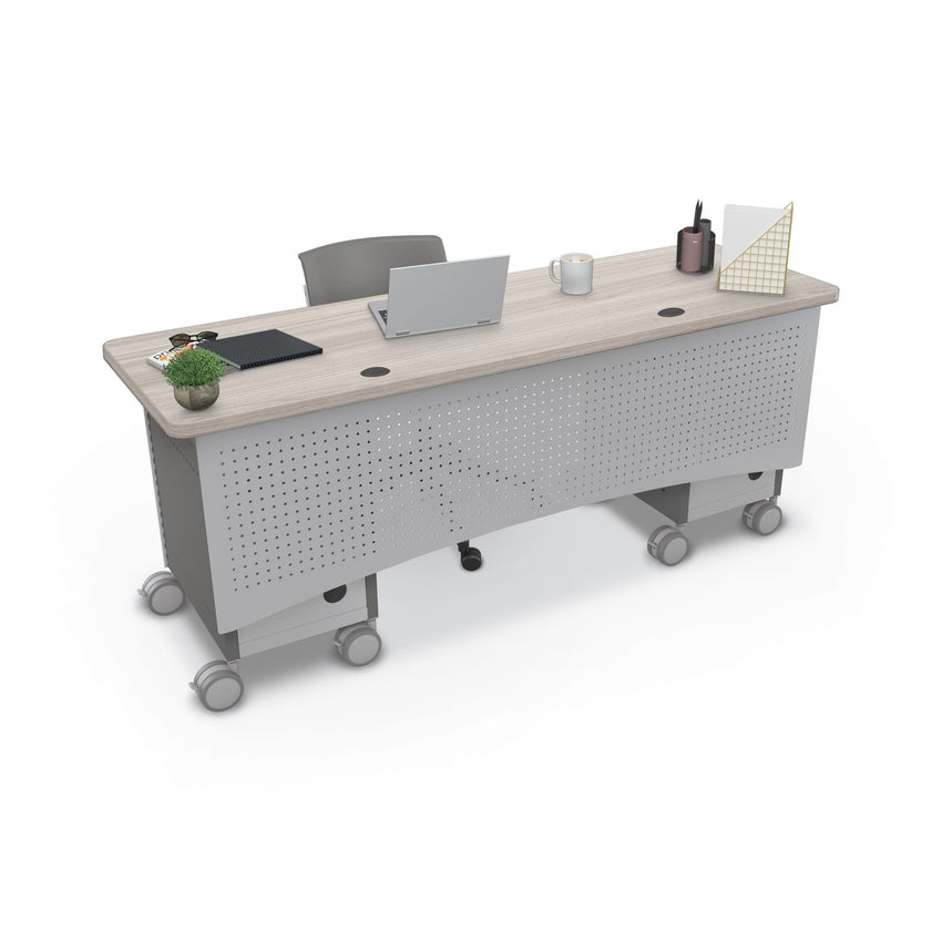 MooreCo Compass Dual Cabinet Teacher Desk (CDDA1A1B5D1 - 2472 - XXXX - XXXX) - SchoolOutlet