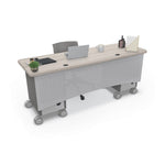 MooreCo Compass Dual Cabinet Teacher Desk (CDDA1A1B5D1 - 2472 - XXXX - XXXX) - SchoolOutlet