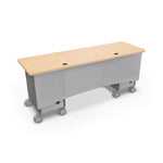 MooreCo Compass Dual Cabinet Teacher Desk (CDDA1A1B5D1 - 2472 - XXXX - XXXX) - SchoolOutlet