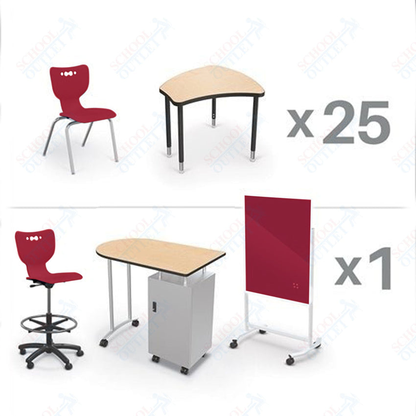 MooreCo Classroom Package Set (53 Items) Complete Classroom X Basic for 5th Grade - Adult, Ship in just 5 days! (MooreCo CRX - 25 - 7909 - XXXX) - SchoolOutlet