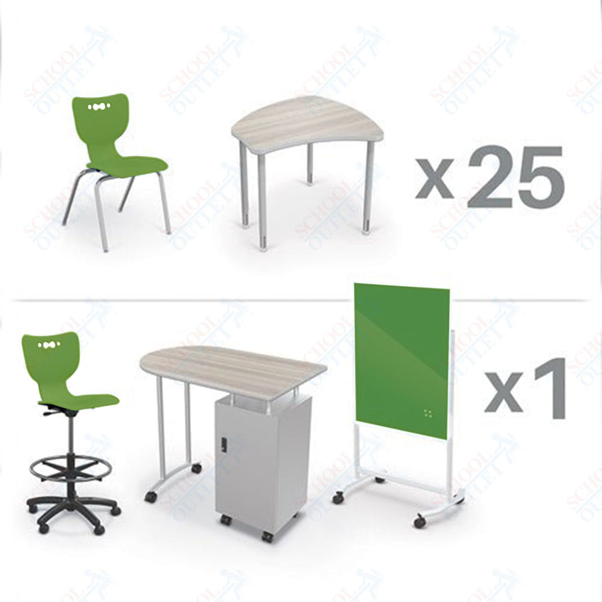 MooreCo Complete Classroom Package Set (59 Items) Classroom X Basic Plus for 5th Grade - Adult, Ship in just 5 days! (MooreCo CRXM - 25 - 8201 - XXXX) - SchoolOutlet