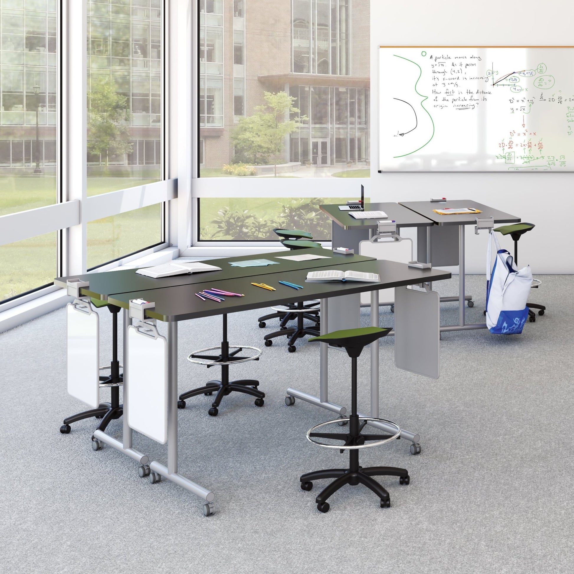MooreCo Elate Drafing Stool 23" - 33" H (MOR - ESTXCX) - SchoolOutlet