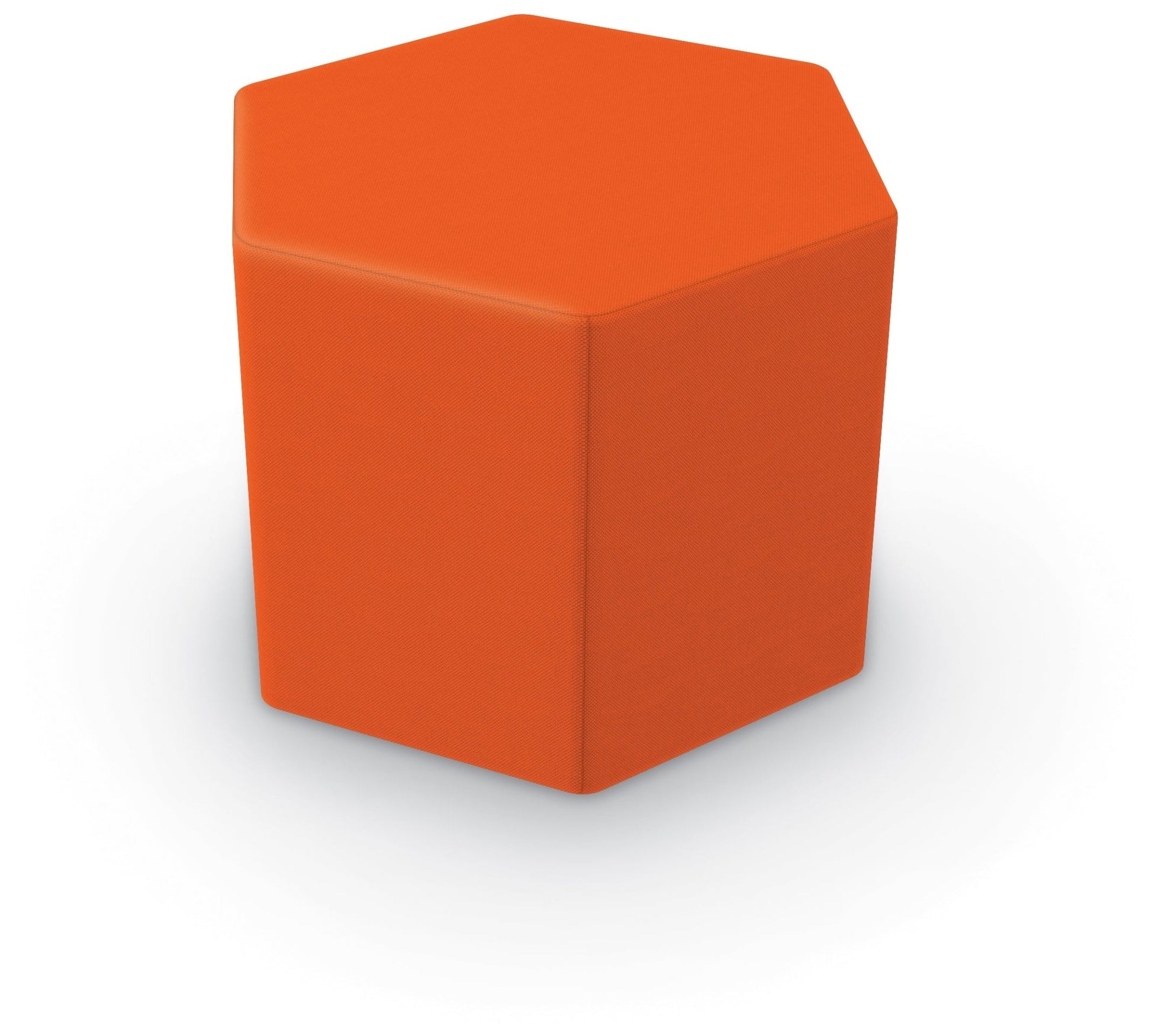 Tinker All Foam Soft Seating, Hex Shaped Ottoman by MooreCo - SchoolOutlet