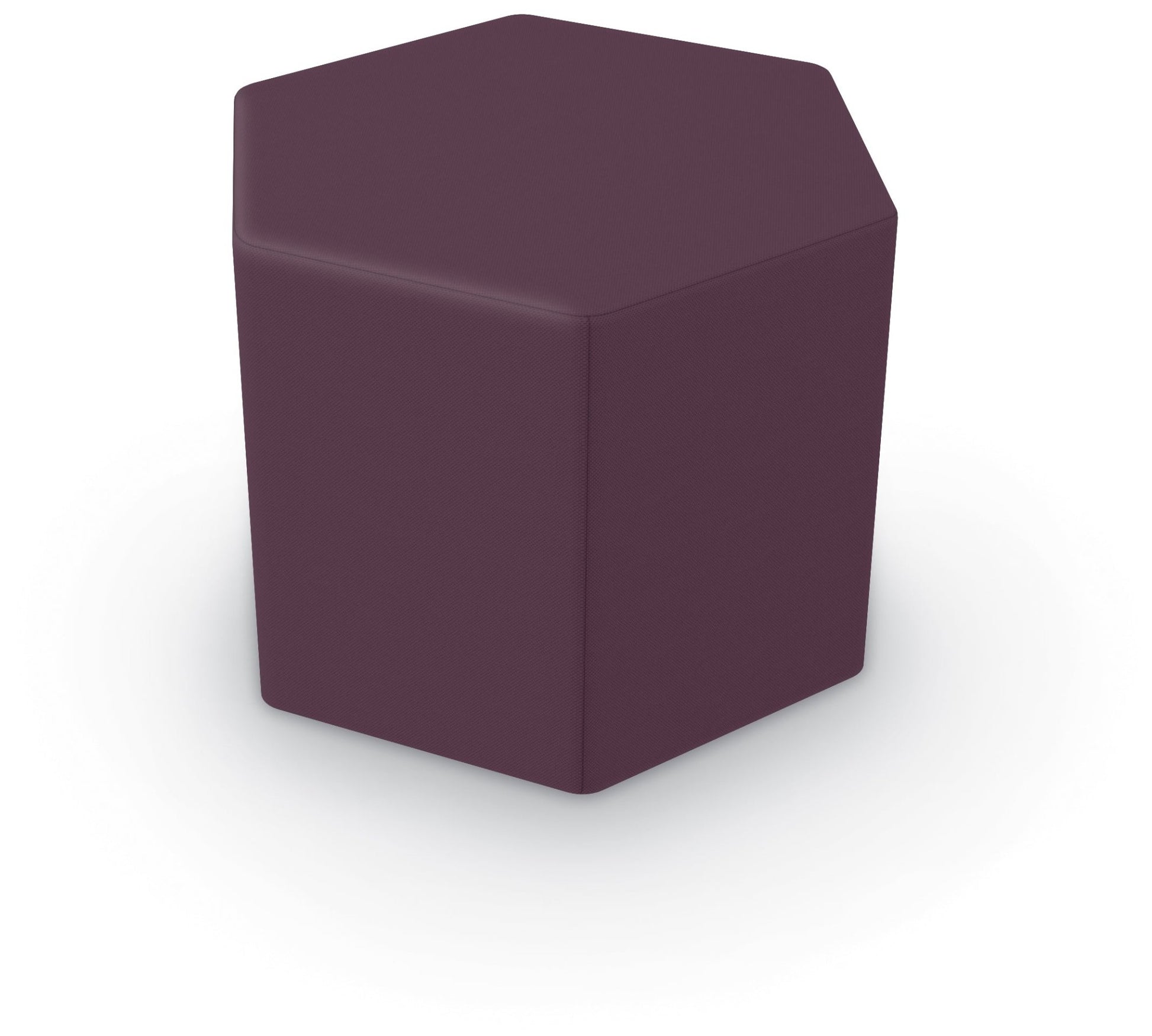 Tinker All Foam Soft Seating, Hex Shaped Ottoman by MooreCo - SchoolOutlet