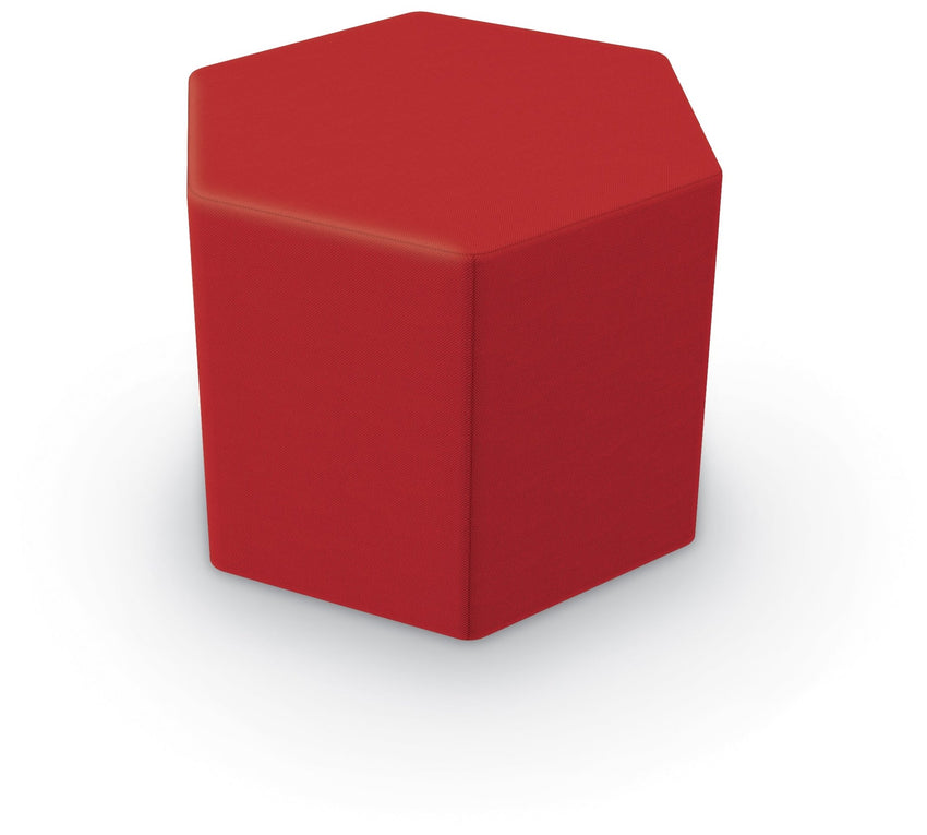 Tinker All Foam Soft Seating, Hex Shaped Ottoman by MooreCo - SchoolOutlet
