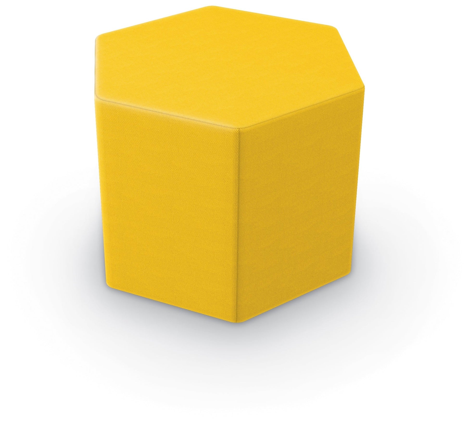 Tinker All Foam Soft Seating, Hex Shaped Ottoman by MooreCo - SchoolOutlet