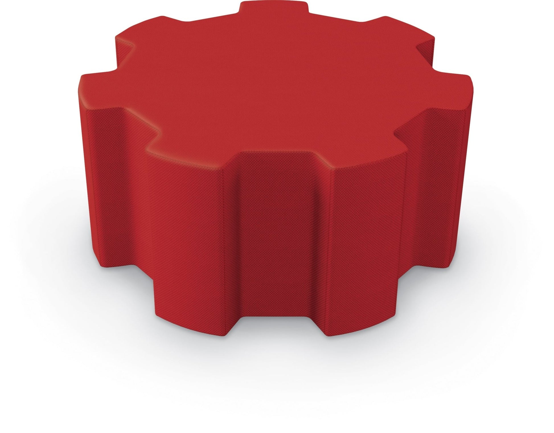 Tinker All Foam Soft Seating, Medium Weel Shaped Ottoman by MooreCo - SchoolOutlet