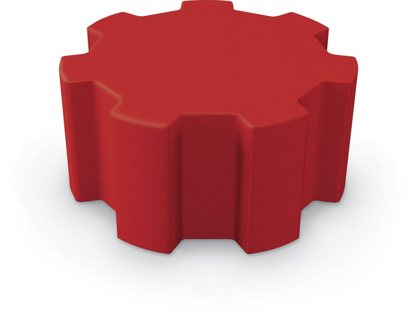 Tinker All Foam Soft Seating, Medium Weel Shaped Ottoman by MooreCo - SchoolOutlet