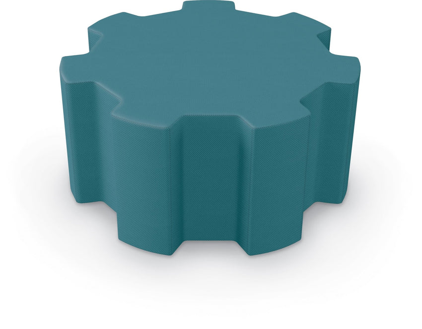 Tinker All Foam Soft Seating, Medium Weel Shaped Ottoman by MooreCo - SchoolOutlet