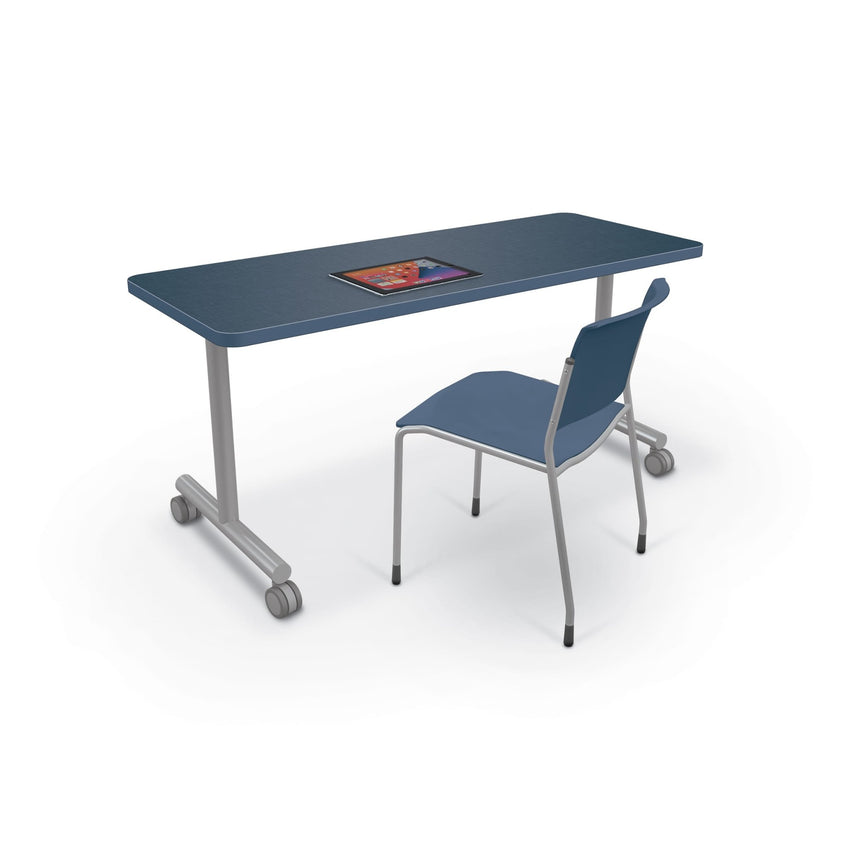 Mooreco Inklud Table - T - Leg Flip Top 29" H × 60" W × 30" D (IN1T1S0ADJ - XXXX - XXXX) - SchoolOutlet