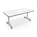 Mooreco Inklud Table Porcelain Steel Top - T - Leg Fixed Height 29