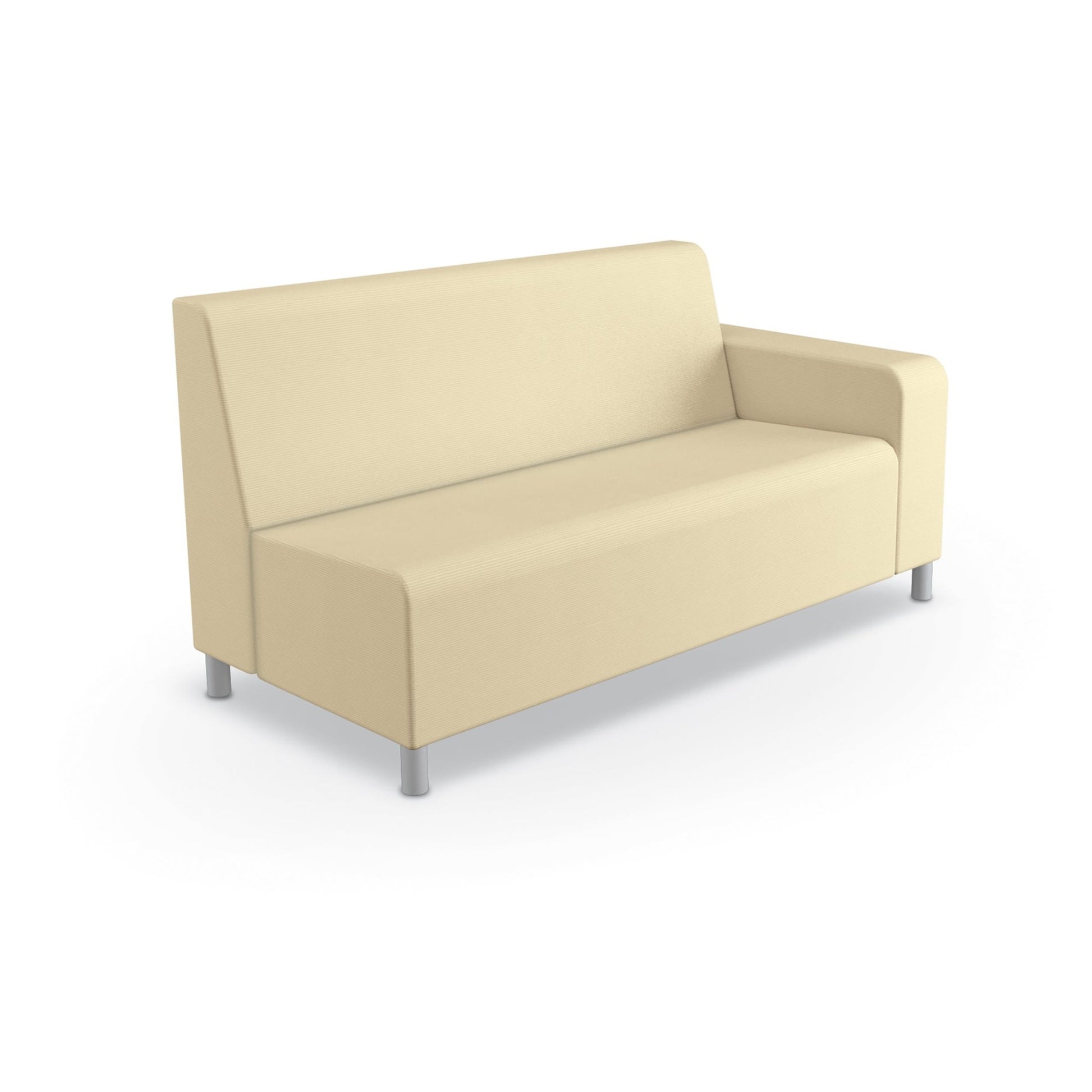 Mooreco Phoeby Outdoor Soft Seating - Sofa Left Arm - 18" Seat Height (PBA2L1L) - SchoolOutlet