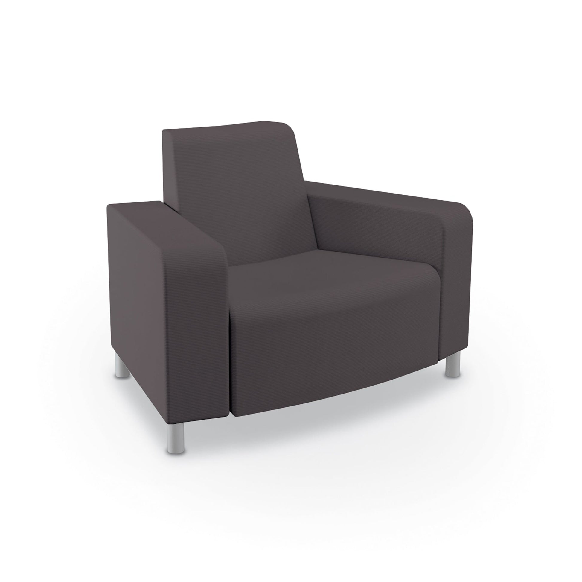 Mooreco Phoeby Outdoor Soft Seating - Outside Curve Chair Both Arms - 18" Seat Height (PBA3B1L) - SchoolOutlet