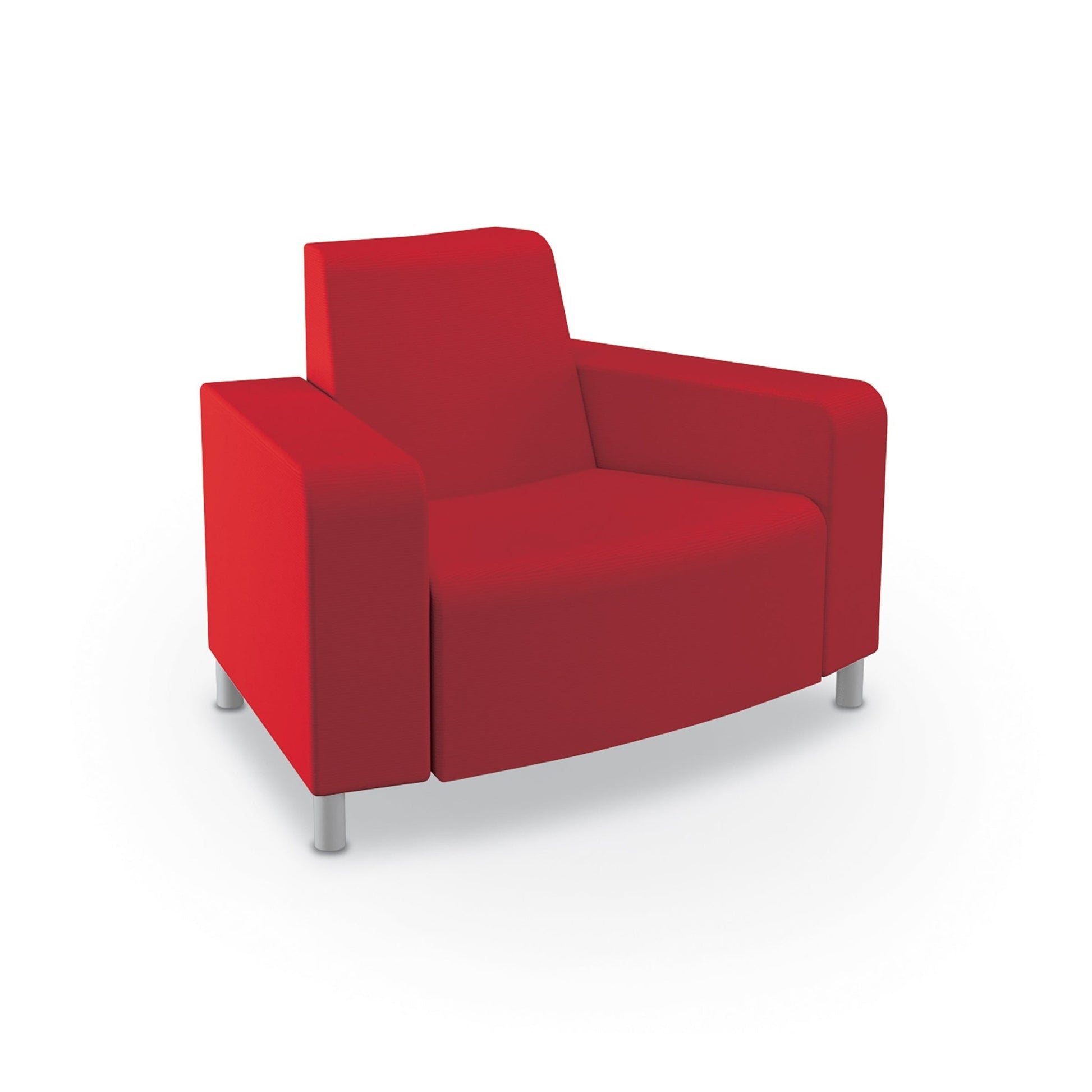 Mooreco Phoeby Outdoor Soft Seating - Outside Curve Chair Both Arms - 18" Seat Height (PBA3B1L) - SchoolOutlet