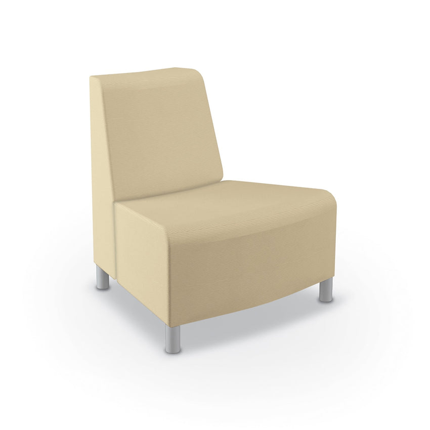 Mooreco Phoeby Outdoor Soft Seating - Outside Curve Chair No Arm - 18" Seat Height (PBA3N1L) - SchoolOutlet