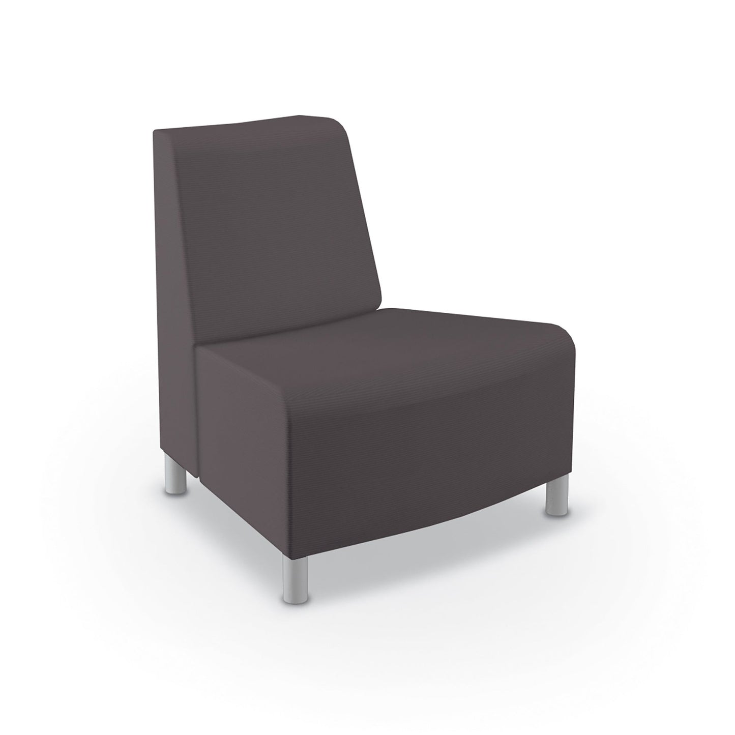 Mooreco Phoeby Outdoor Soft Seating - Outside Curve Chair No Arm - 18" Seat Height (PBA3N1L) - SchoolOutlet