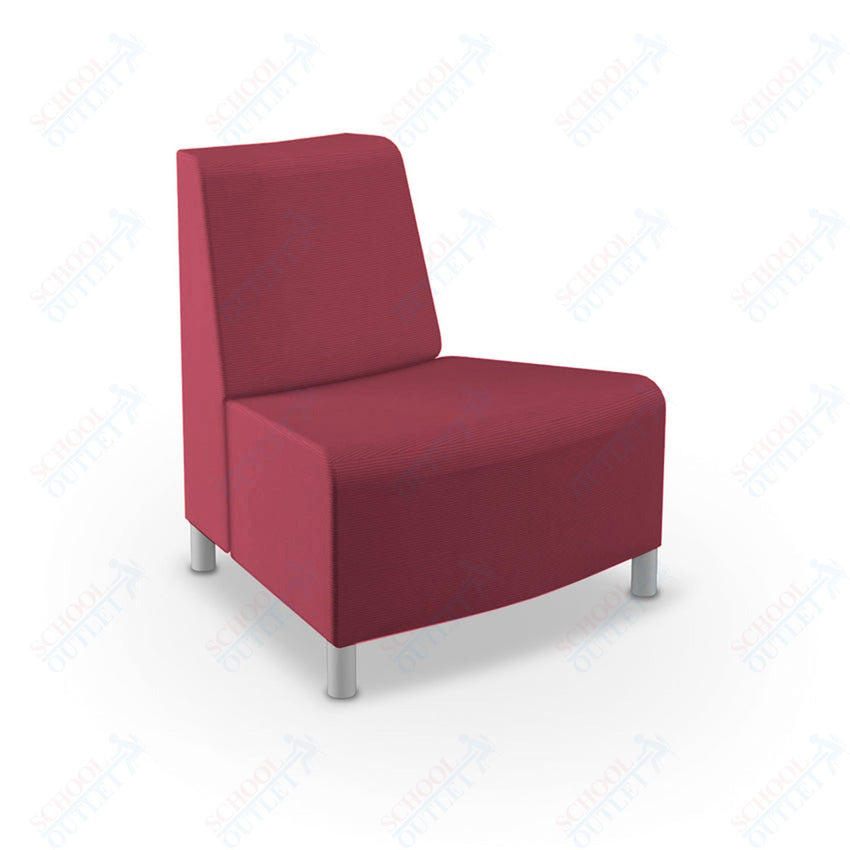 Mooreco Phoeby Outdoor Soft Seating - Outside Curve Chair No Arm - 18" Seat Height (PBA3N1L) - SchoolOutlet