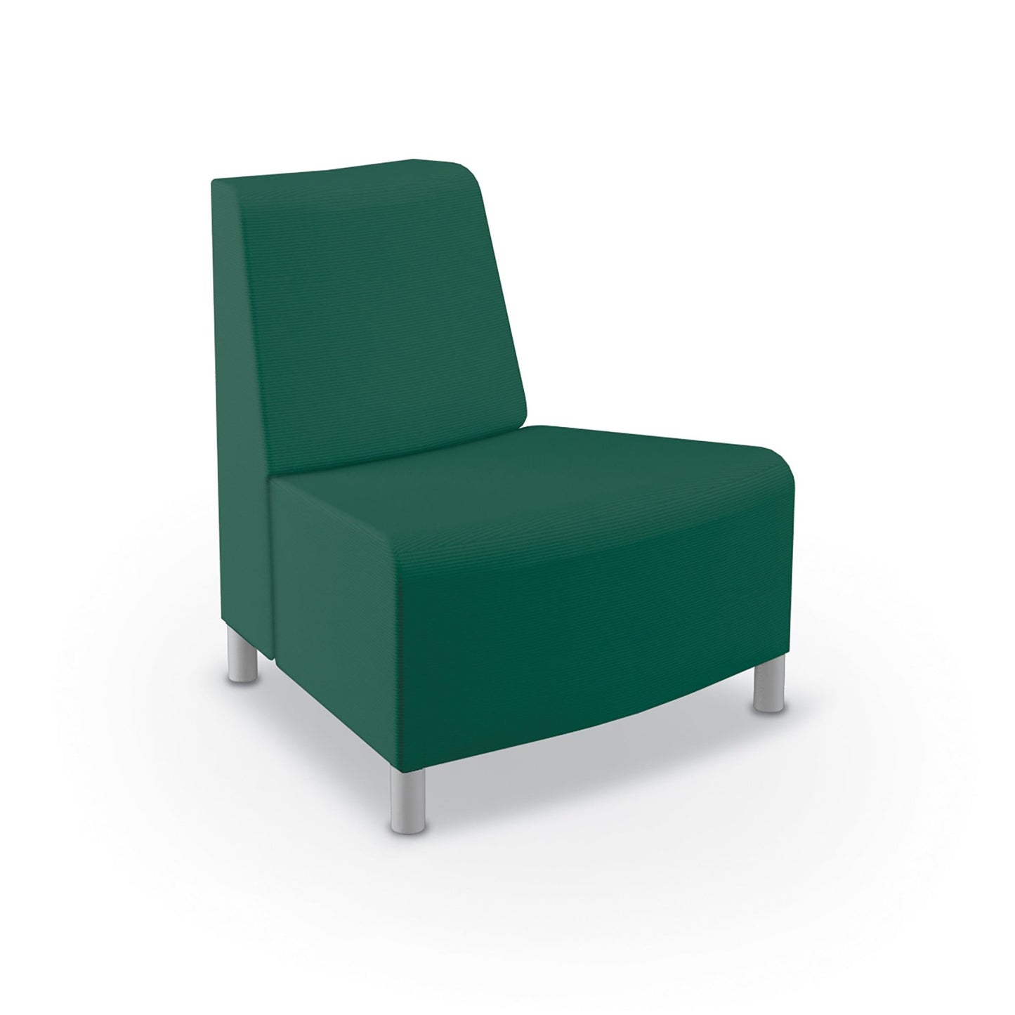Mooreco Phoeby Outdoor Soft Seating - Outside Curve Chair No Arm - 18" Seat Height (PBA3N1L) - SchoolOutlet