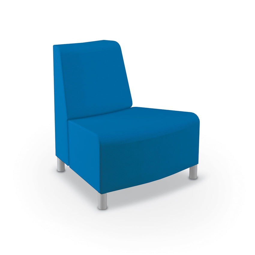 Mooreco Phoeby Outdoor Soft Seating - Outside Curve Chair No Arm - 18" Seat Height (PBA3N1L) - SchoolOutlet